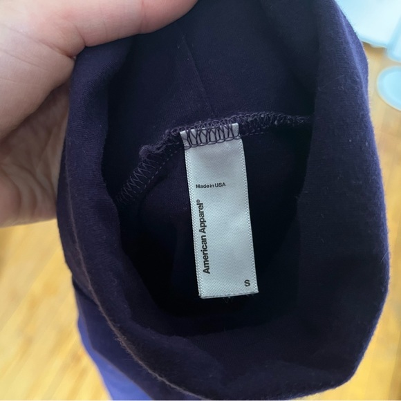 Purple American Apparel turtleneck - Picture 4 of 5